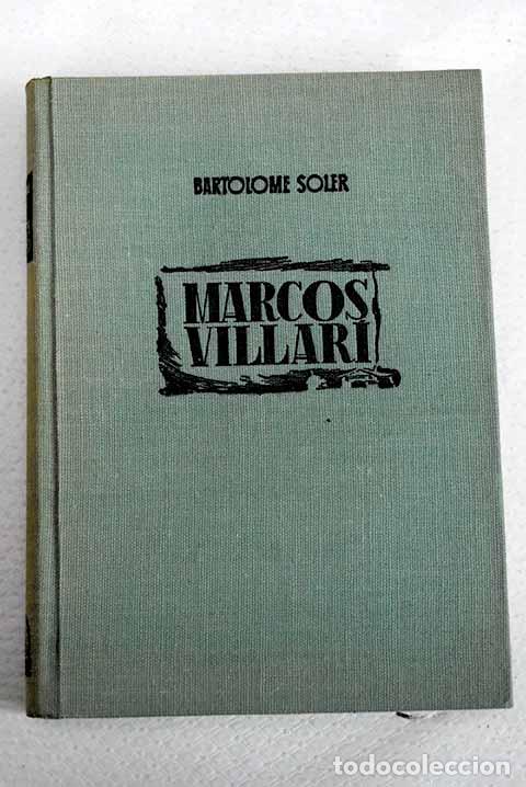Libros: Marcos Villar&iacute;: Soler, Bartolom&eacute;.- Soler, Bartolom&eacute;