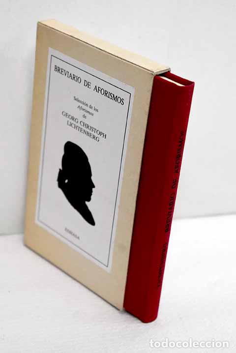 books: Breviario de aforismos.- Lichtenberg, Georg Christoph