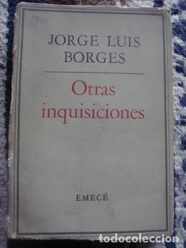 Libros: BORGES, JORGE LUIS - Otras inquisiciones- Obras completas 8