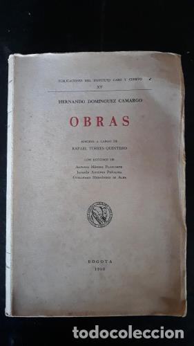 books: DOMINGUEZ CAMARGO, HERNANDO - Obras