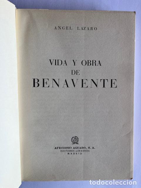 B&uuml;cher: LAZARO, ANGEL - Vida y obra de Benavente