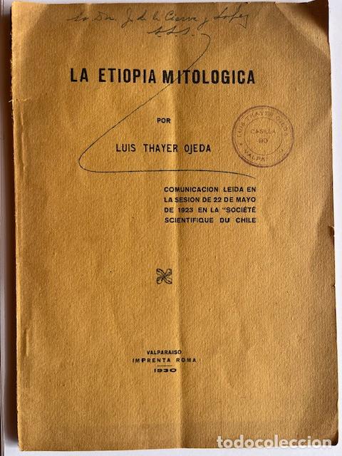 books: THAYER OJEDA, LUIS - La Etiop&iacute;a mitol&oacute;gica