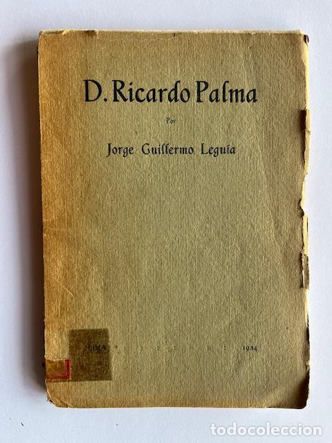 B&uuml;cher: LEGUIA, JORGE GUILLERMO - D. Ricardo Palma