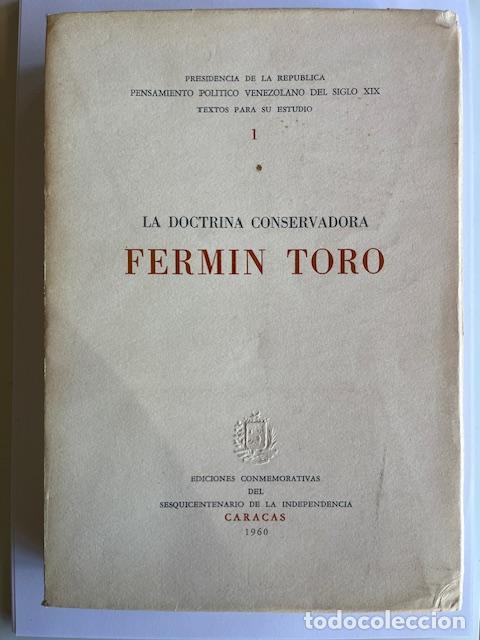 Livros em segunda m&atilde;o: TORO, FERM - La doctrina conservadora