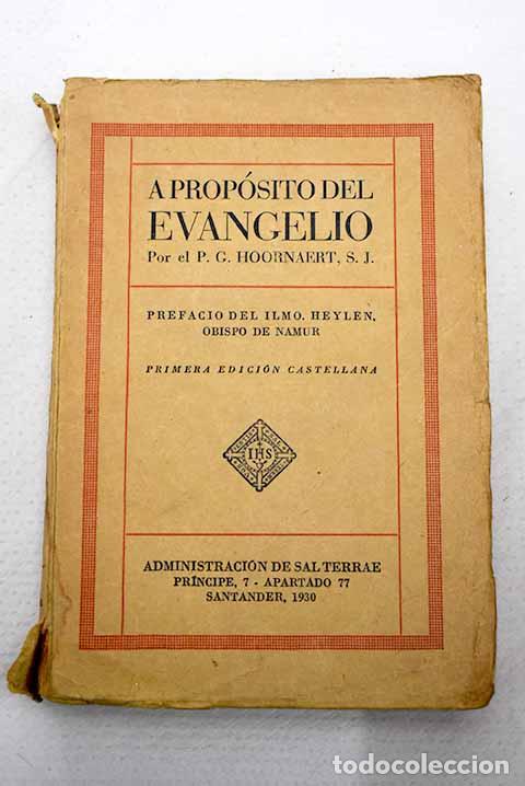 Libros: A prop&oacute;sito del evangelio.- Hoornaert, G. - Foto 1