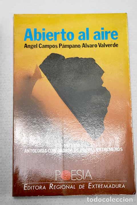 Libros: Abierto al aire: antolog&iacute;a consultada de poetas extreme&ntilde;os (1971-1984)