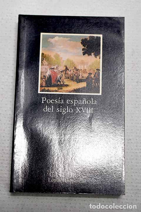 Libros: Poes&iacute;a espa&ntilde;ola del siglo XVIII
