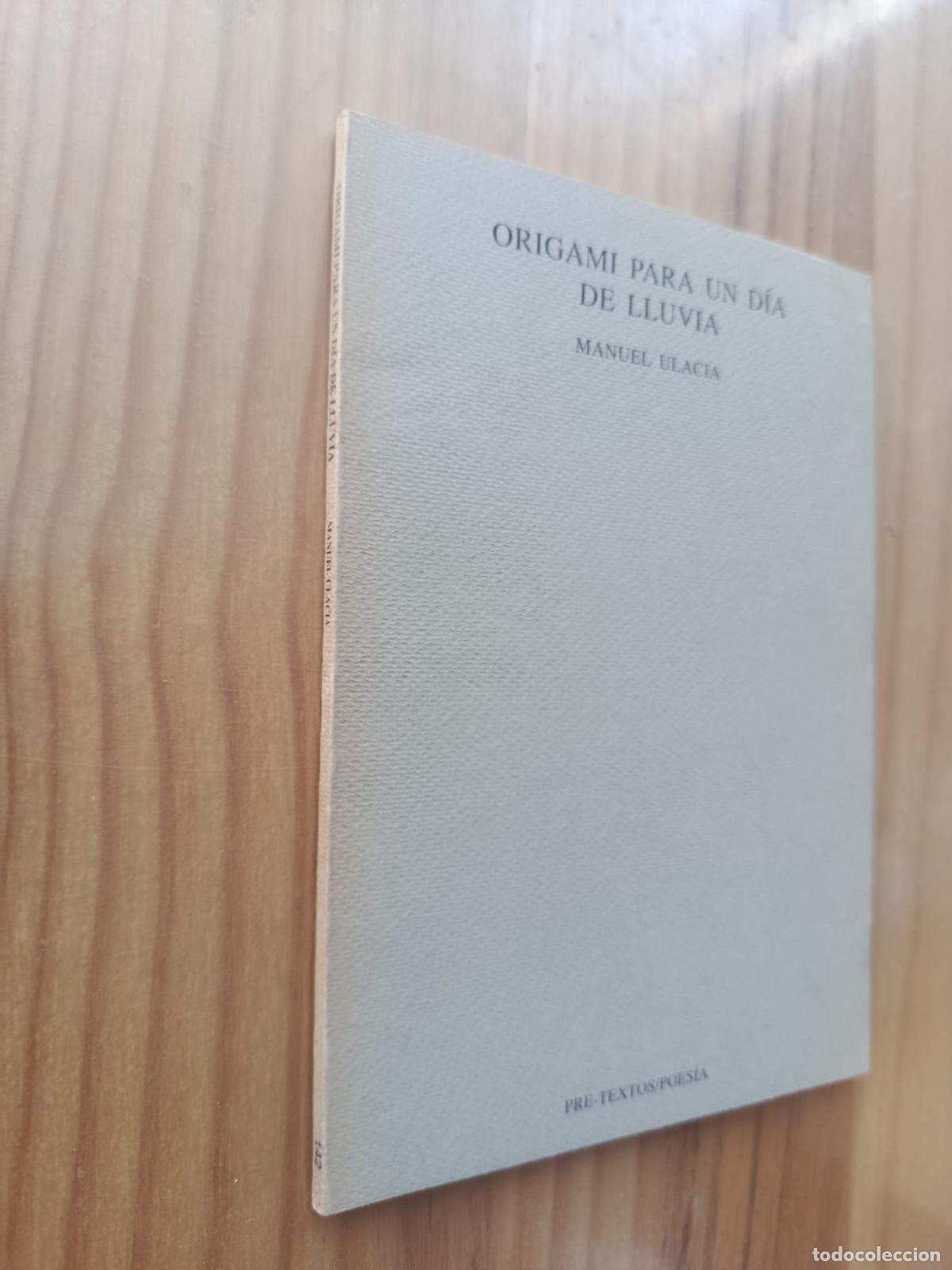 books: ORIGAMI PARA UN DIA DE LLUVIA - Manuel Ulacia
