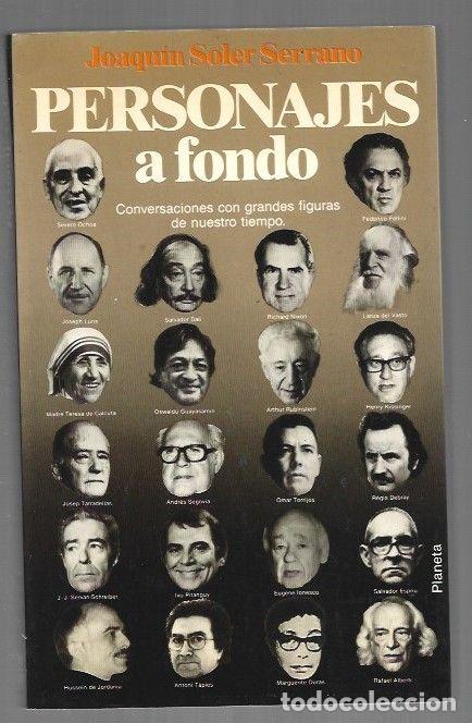 Libros: PERSONAJES A FONDO - SOLER SERRANO, JOAQUIN - Foto 1