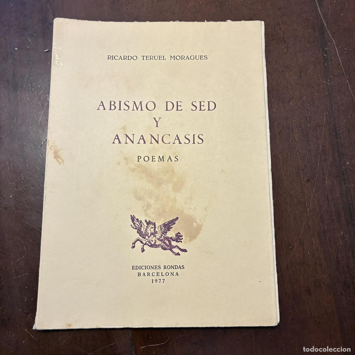 Livros em segunda m&atilde;o: Abismo de sed y anancasis - Ricardo Teruel Moragues