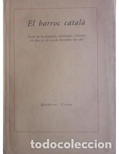 B&uuml;cher: EL BARROC CATAL&Agrave; - Rossich,Albert/Rafanell,August (Editors)
