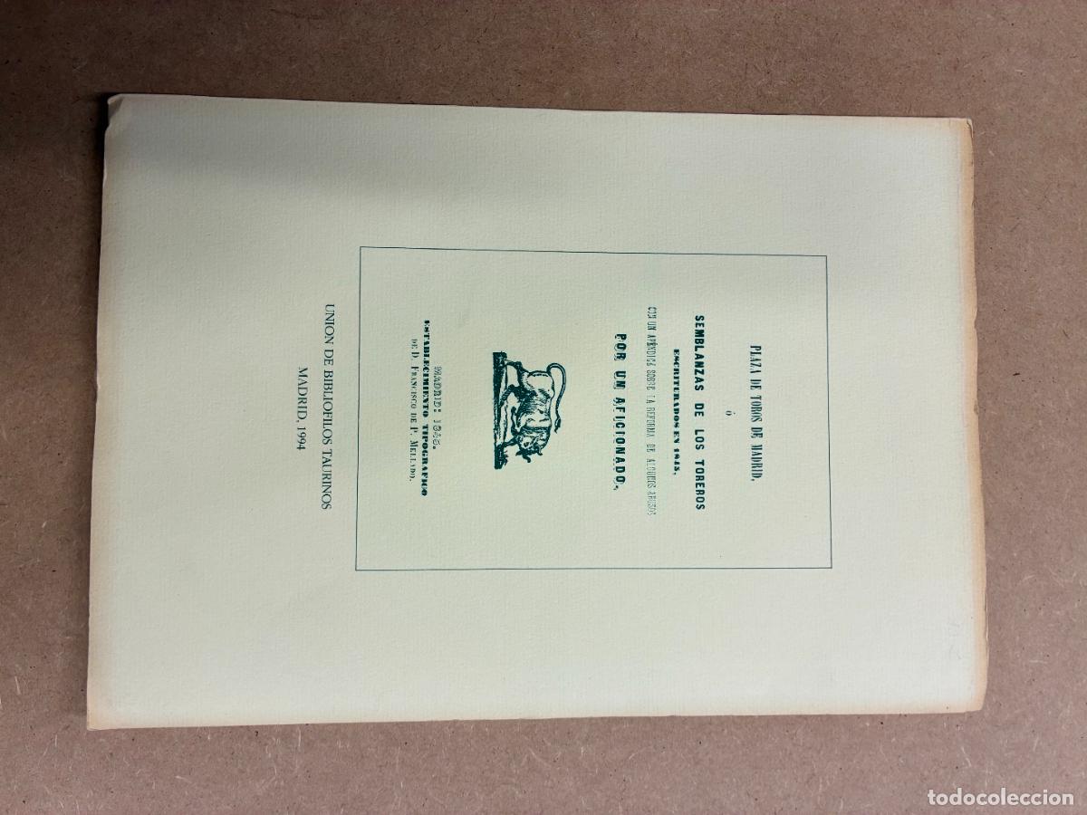 Libros: PLAZAS DE TOROS DE MADRID O SEMBLANZAS DE LOS TOREROS ESCRITURADOS EN 1845