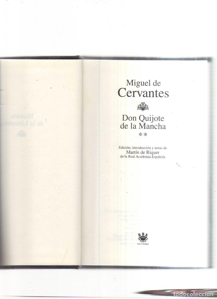 Libros: DON QUIJOTE DE LA MANCHA CERVANTES MARTIN DE RIQUER DOS TOMOS - Foto 2