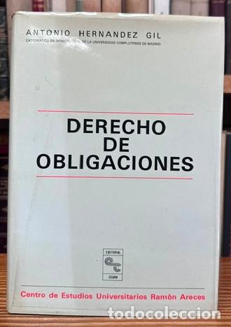 Libros: DERECHO DE OBLIGACIONES - HERNANDEZ GIL, Antonio