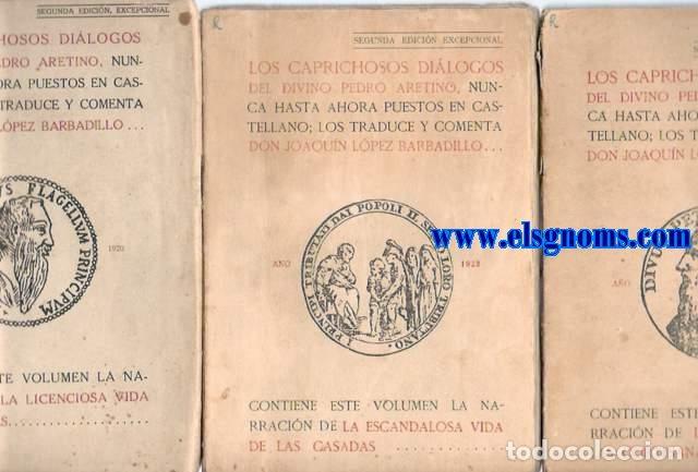 Libros: Los Caprichosos Di&aacute;logos del divino Pedro de Aretino, nunca - ARETINO,Pedro.
