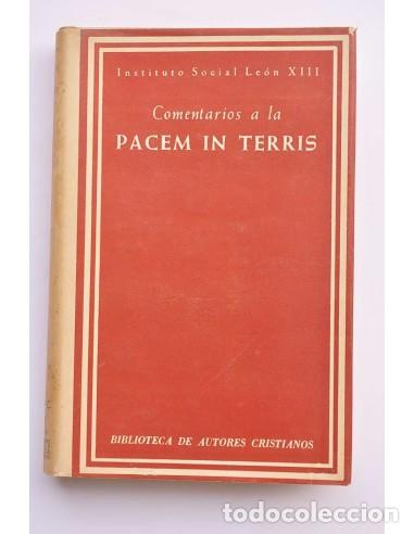 Libros: Comentarios a la Pacem in Terris - INSTITUTO SOCIAL LEON XIII