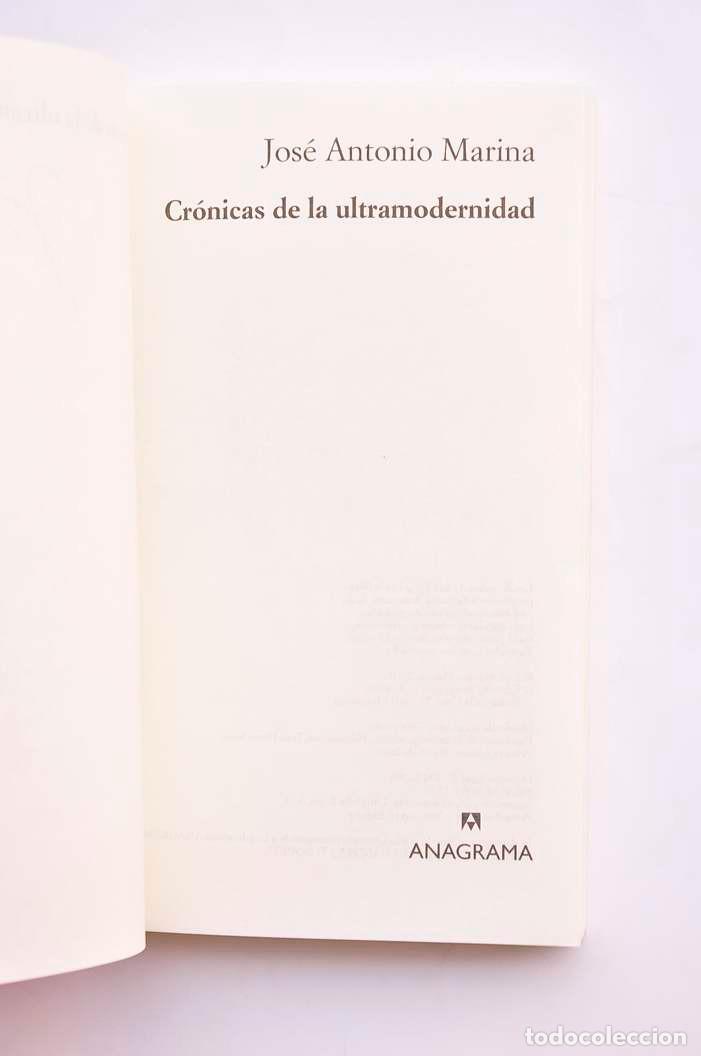 Libros: Cr&oacute;nicas de la ultramodernidad - MARINA, Jos&eacute; Antonio - Foto 2