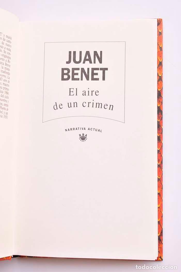 Libros: El aire de un crimen - BENET, Juan - Foto 2
