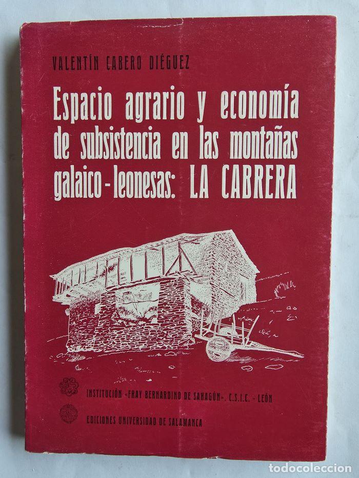 Livres: ESPACIO AGRARIO Y ECONOM&Iacute;A DE SUBSISTENCIA EN LAS MONTA&Ntilde;AS GALAICO-LEONESAS: LA CABRERA - Valent&iacute;n C