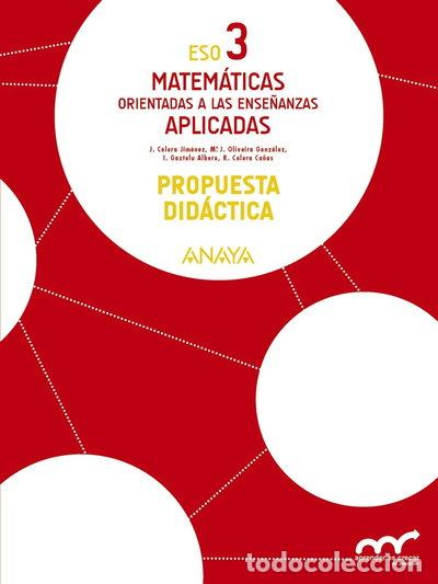 Livres: Matem&aacute;ticas orientadas a las ense&ntilde;anzas aplicadas, ESO 3- 9788467852172