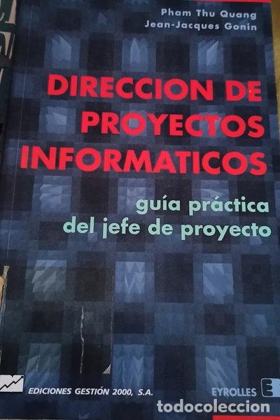 Libros: Direcci&oacute;n de proyectos inform&aacute;ticos- 9788480880428