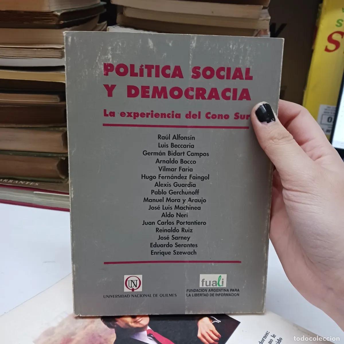 Libri di seconda mano: Politic social y democracia: la expeciencia del cono sur - VVAA