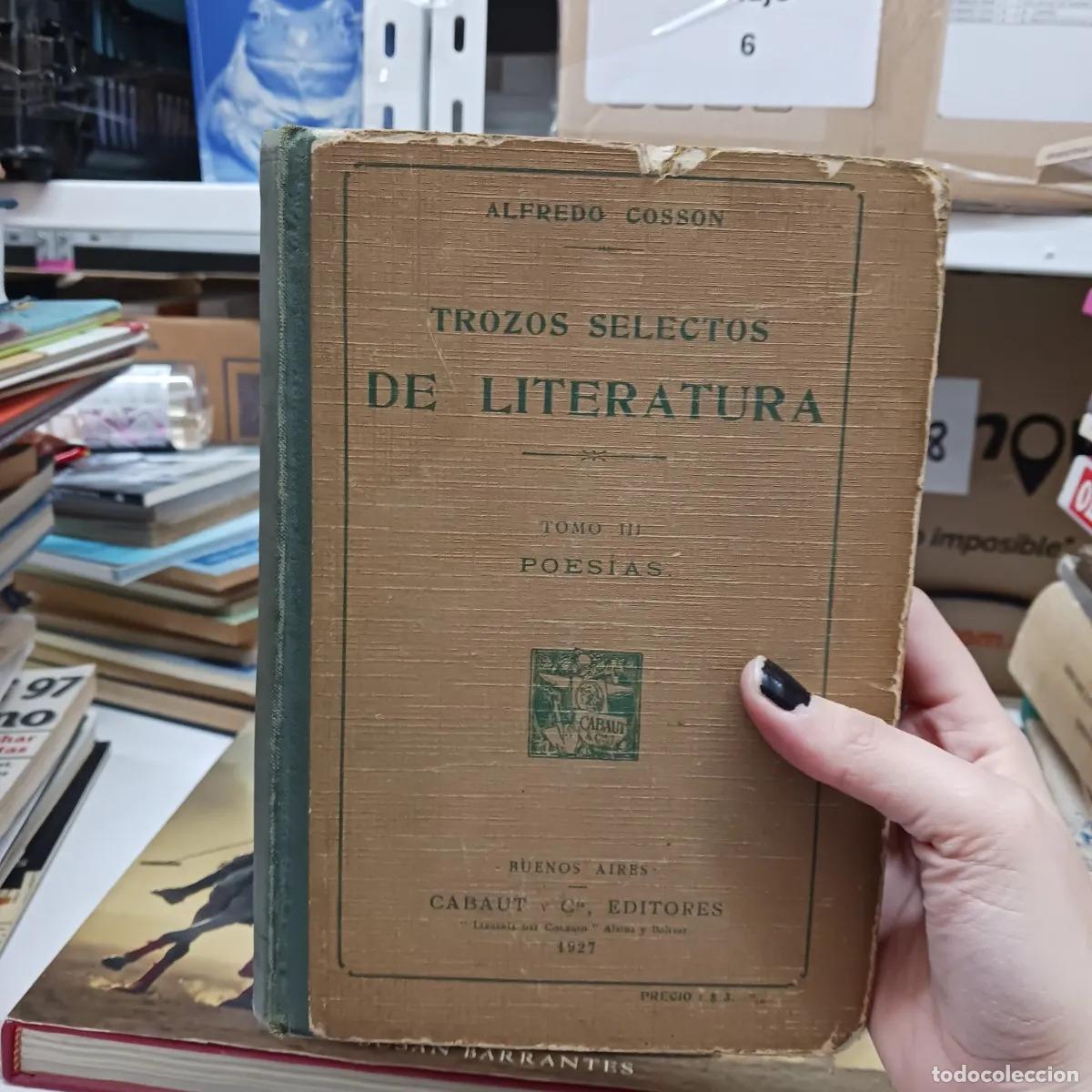 Libros: Trozos selectos de literatura 3 (det.) - Alfredo Cosson