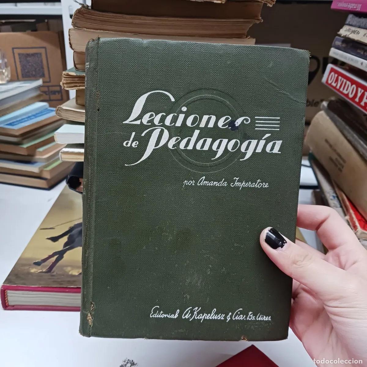 Libros: Lecciones de pedagogia (det.) - manda Imperatore