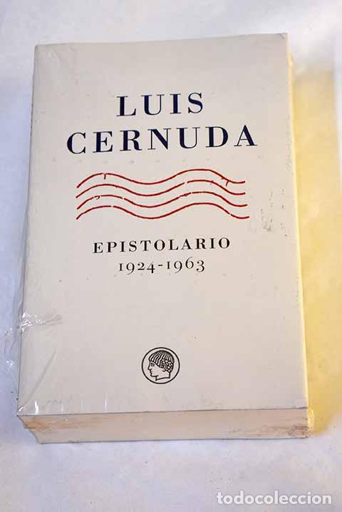 Libros: Epistolario, 1924-1963.- Cernuda, Luis