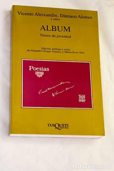 Libros: &Aacute;lbum: versos de juventud
