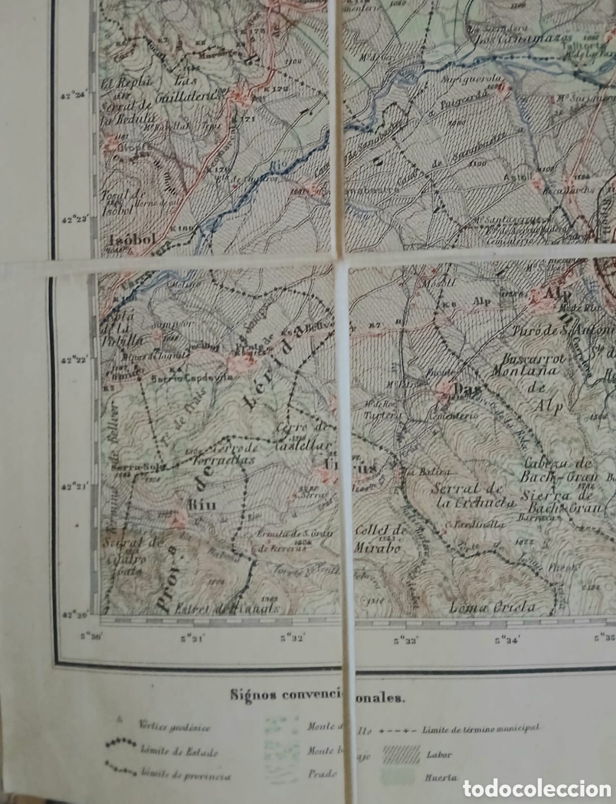 Libros: Mapa Puigcerd&agrave; en tela, desplegable - Foto 4