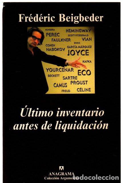 Livros em segunda m&atilde;o: &Uacute;ltimo inventario antes de liquidaci&oacute;n - Beigbeder, Fr&eacute;d&eacute;ric