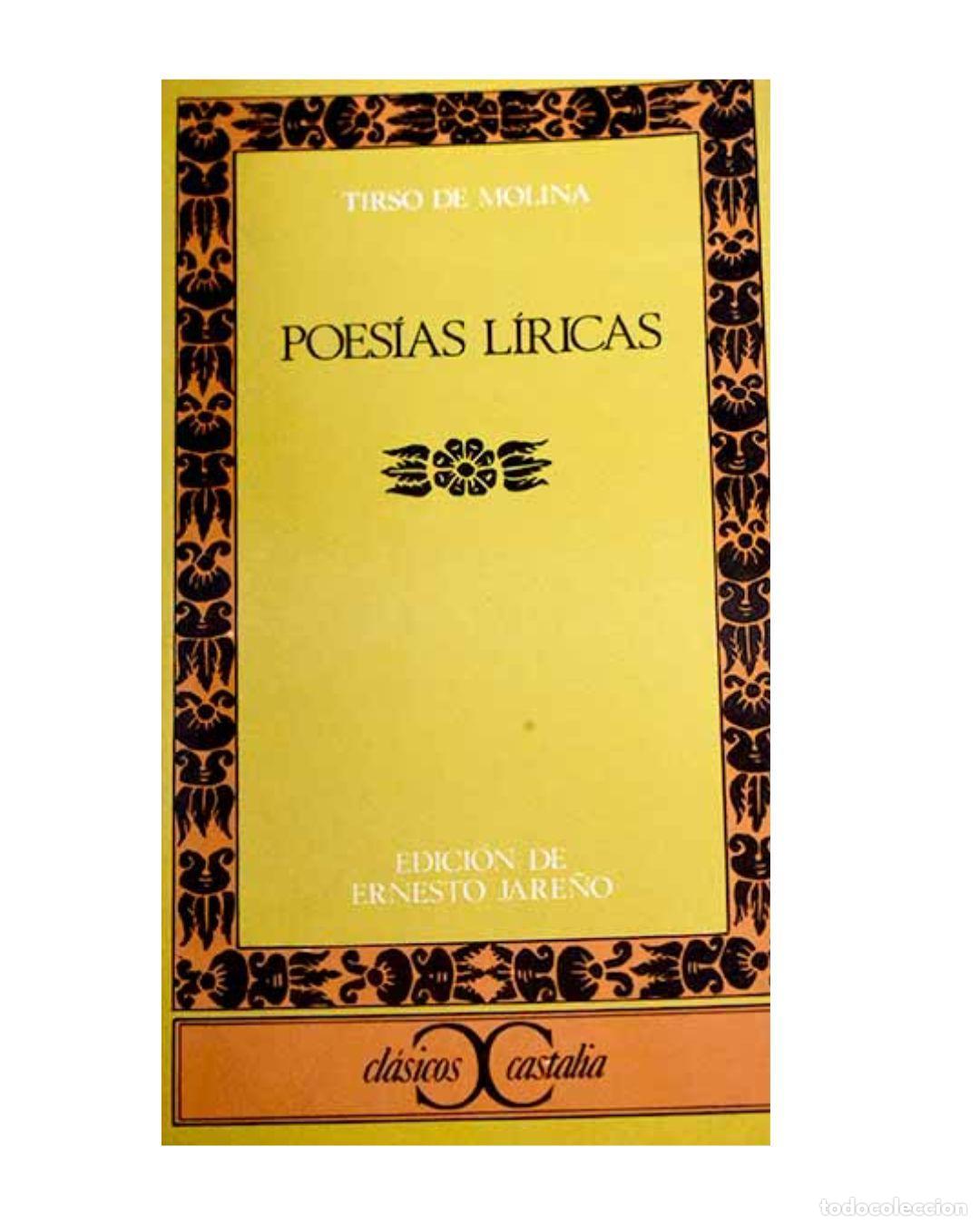 Libros: Poes&iacute;as l&iacute;ricas - Molina, Tirso de