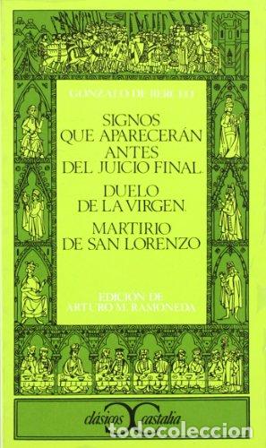 Libros: Signos que aparecer&aacute;n antes del Juicio Final - De Berceo, Gonzalo
