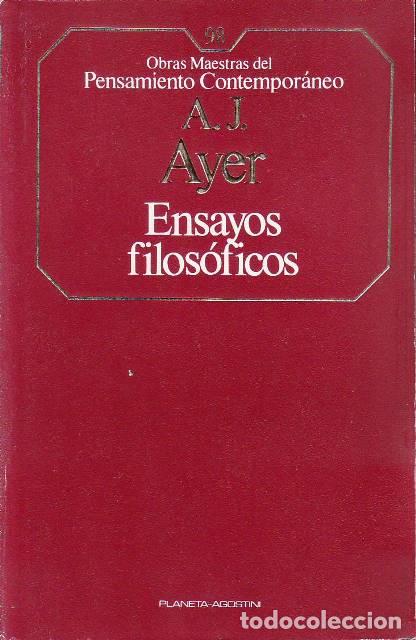 Libros: AYER, A.J.- - Ensayos filos&oacute;ficos. - Foto 1