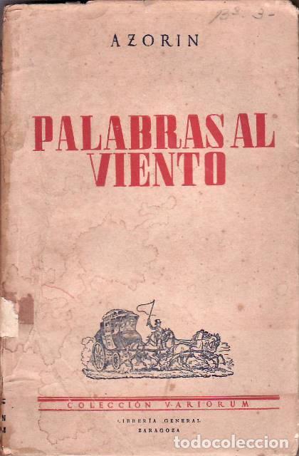 Libros: AZORIN.- - Palabras al viento. - Foto 1