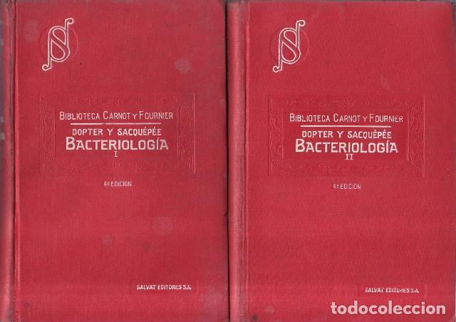 Libros: DOPTER, Ch. y E. SACQUEPEE.- - Manual de bacteriolog&iacute;a. 2 tomos. - Foto 1