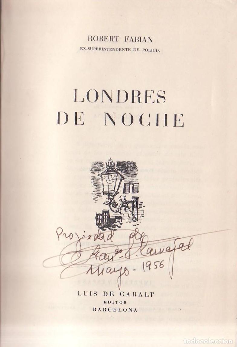 Livros em segunda m&atilde;o: FABIAN, Robert.- - Londres de noche.