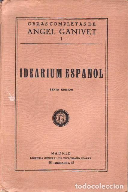 Libros: GANIVET, &Aacute;ngel.- - Idearium espa&ntilde;ol. - Foto 1