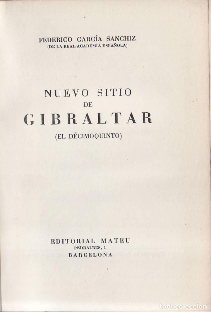 Libros: GARCIA SANCHIZ, Pedro.- - Nuevo sitio de Gibraltar (el decimoquinto). Transcripci&oacute;n del texto magnet