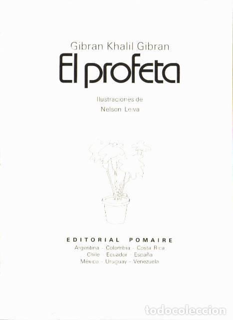 Libros: GIBRAN, Khalil.- - El profeta. Ilustraciones de Nelson Leiva. - Foto 1