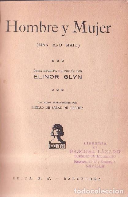 B&uuml;cher: GLYN, Elinor.- - Hombre y mujer. (Man and maid).