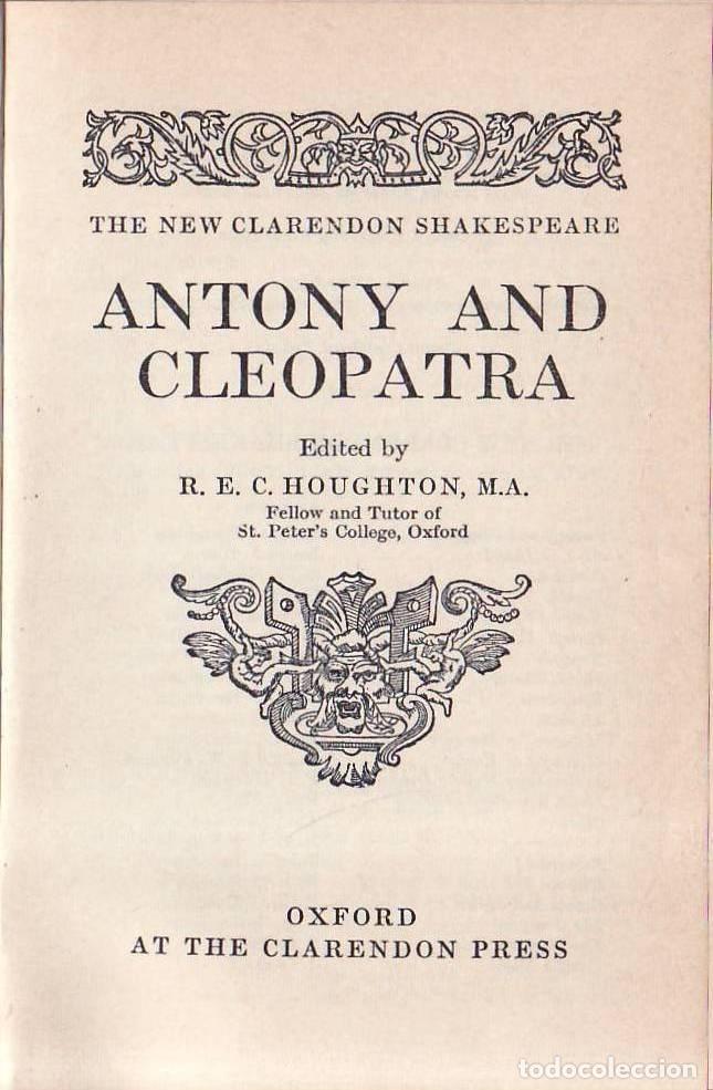 Libros: HOUGHTON, C.- - Antony and Cleopatra. The new clarendon Shakespeare.