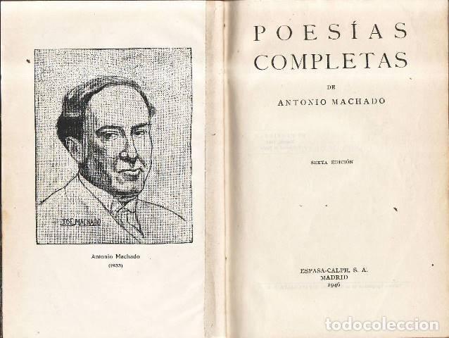 Libros: MACHADO, Antonio.- - Poes&iacute;as completas. - Foto 1