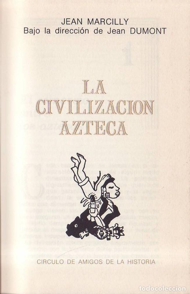 Libri di seconda mano: MARCILLY, Jean.- - La civilizaci&oacute;n azteca.