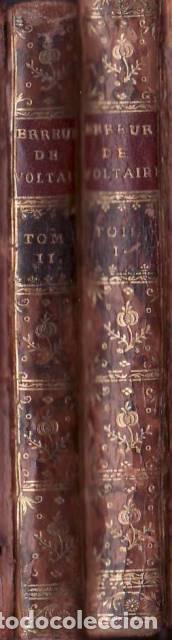 Libros: NOUNOTTE, Claude Fran&ccedil;ois.- - LES ERREURS DE VOLTAIRE.-