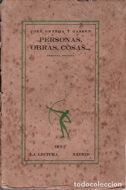 Livros em segunda m&atilde;o: ORTEGA Y GASSET, Jos&eacute;.- - Personas, obras, cosas...