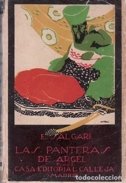 Livros em segunda m&atilde;o: SALGARI, Emilio.- - Las panteras de Argel. Novela. Tomo I. Portada de Bartolozzi.