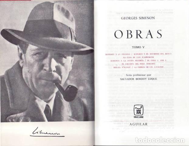 Libros: SIMENON, Georges.- - Obras. Tomo V - Foto 1