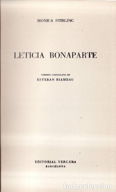 B&uuml;cher: STILING, M&oacute;nica.- - Leticia Bonaparte. Traducci&oacute;n de Esteban Riambau.